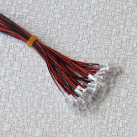 10 x Clear Pre-Wired Grain of Wheat Bulbs 4.7mm 12V 100mA Mini Bulbs